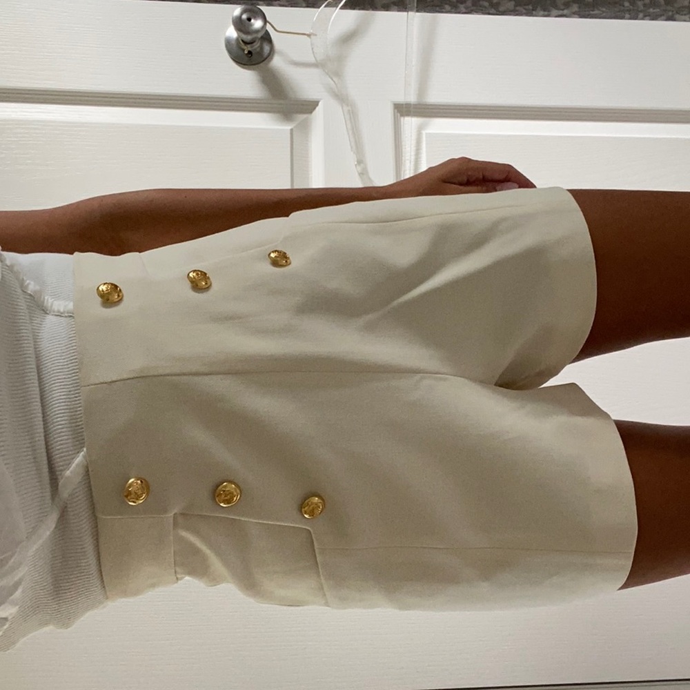 Zara sailor button down shorts (top not included)